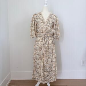 Z&L Europe Bohemian Style Cotton Kaftan Maxi Wrap Dress Medium/Large
